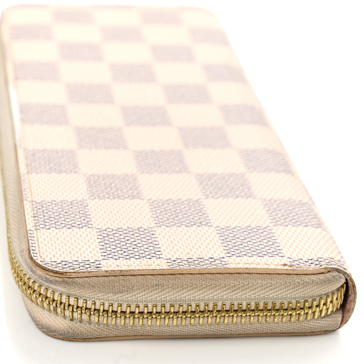 Damier Azur Clemence Wallet Rose Ballerine