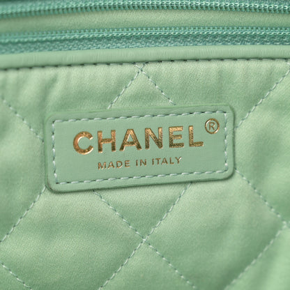 Chanel Shiny Calfskin Quilted Chanel 22 Light Green 7 of 12