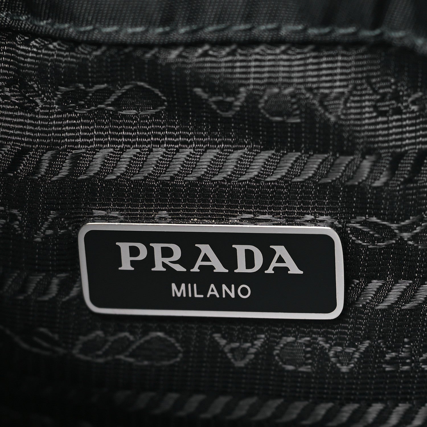 Prada Nylon Vela Drawstring Wristlet Pouch Black 6 of 9