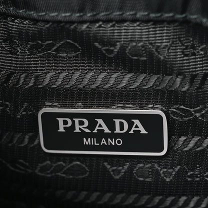 Prada Nylon Vela Drawstring Wristlet Pouch Black 6 of 9