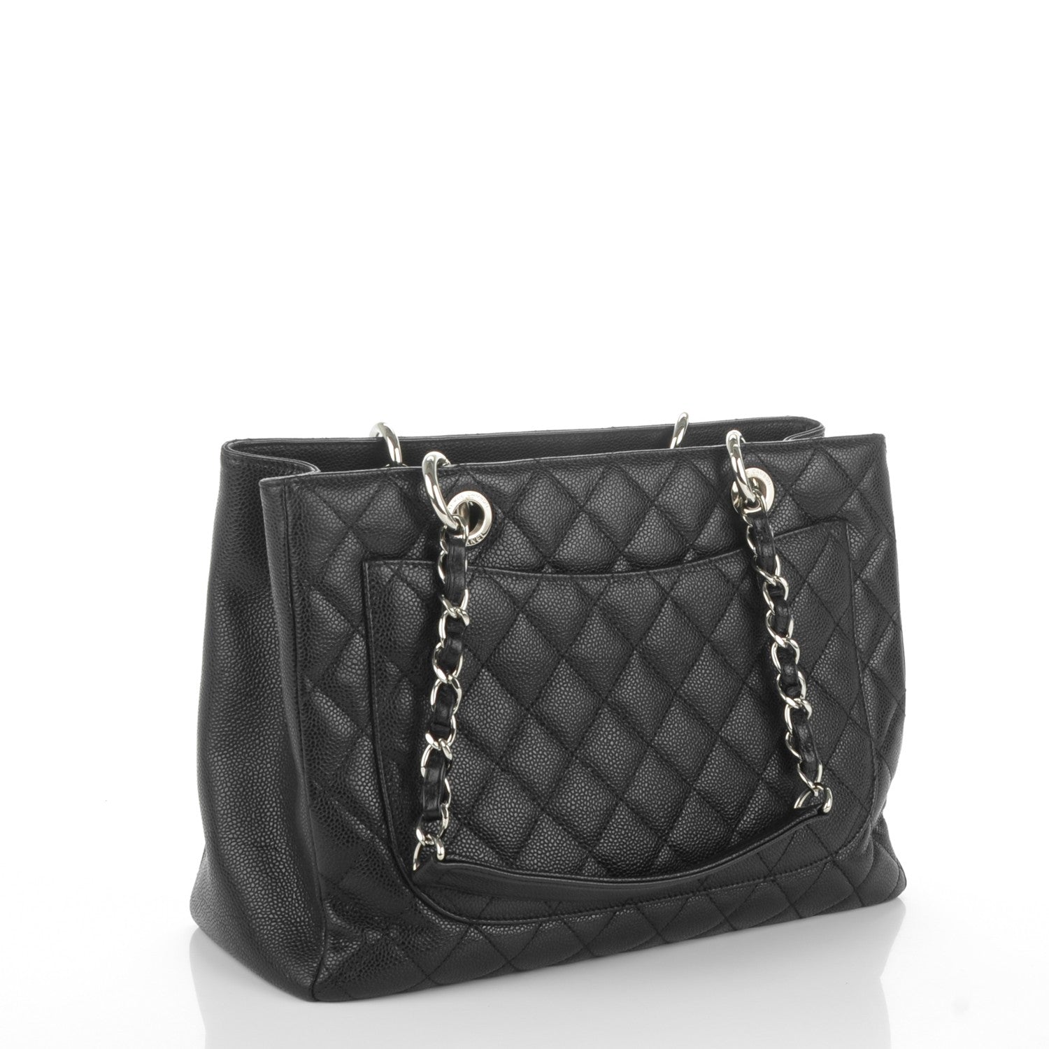 Chanel Caviar Quilted Grand Shopping Tote GST Black 3 of 7