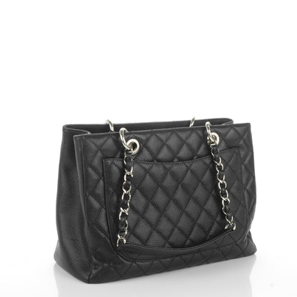 Chanel Caviar Quilted Grand Shopping Tote GST Black 3 of 7