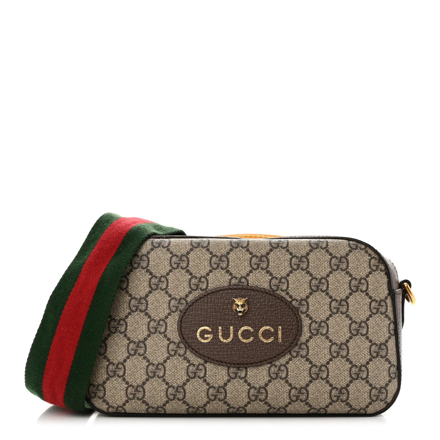 GG Supreme Monogram Web Neo Vintage Shoulder Bag Beige New Acero Crop