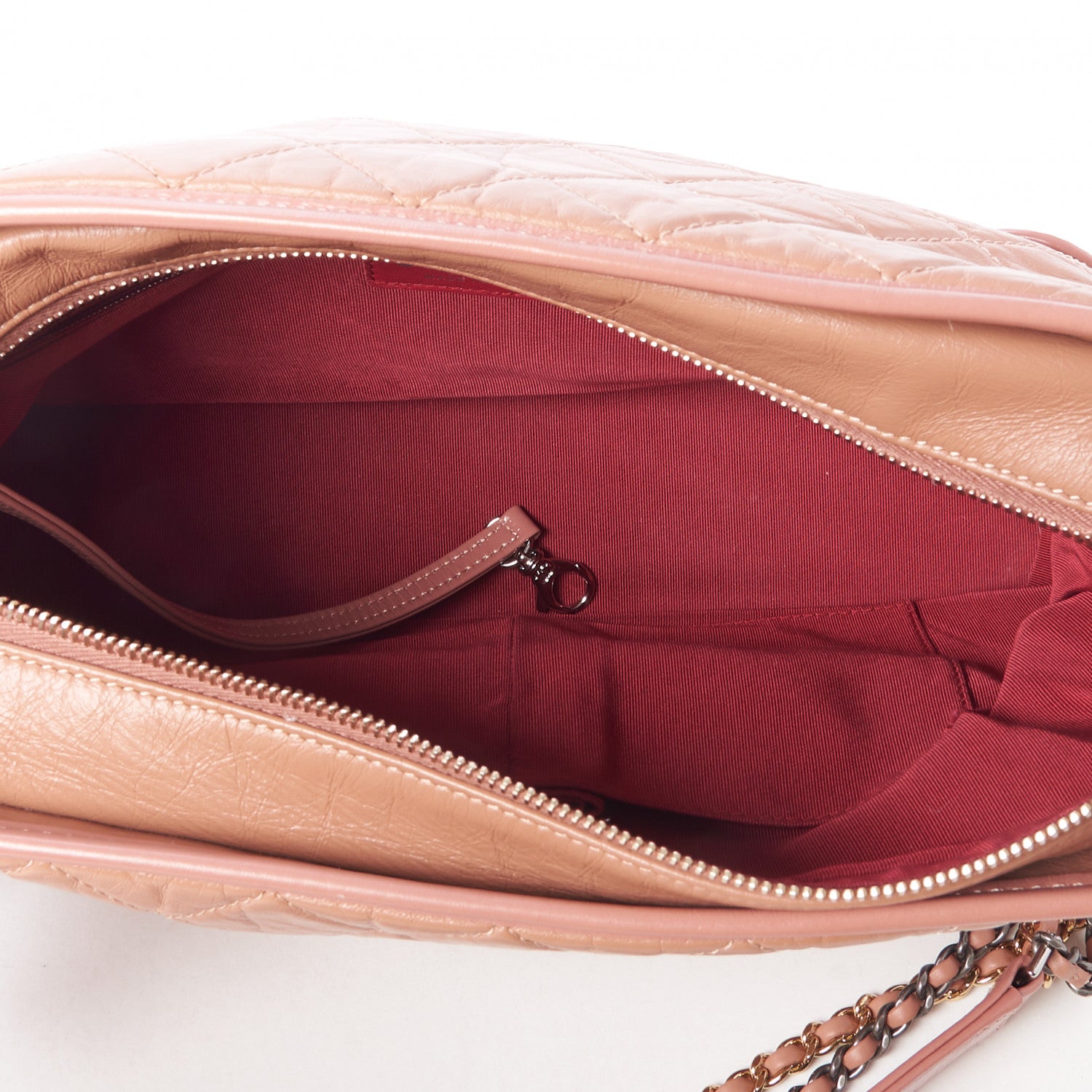 Chanel Aged Calfskin Quilted Medium Gabrielle Hobo Pink 5 of 9