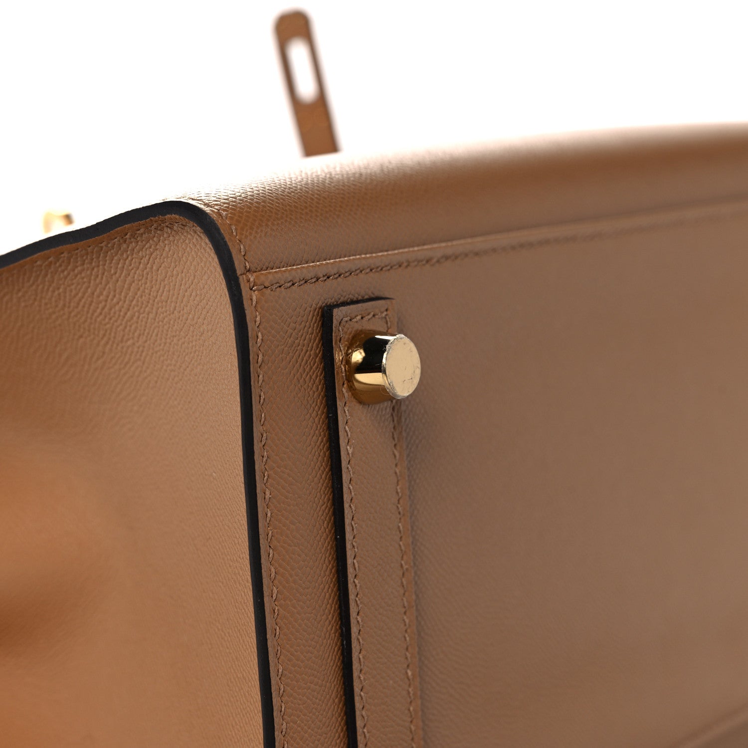 Hermes Madame Calfskin Birkin Sellier 25 Chai 9 of 35