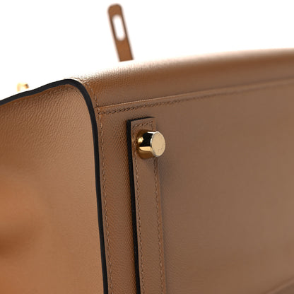 Hermes Madame Calfskin Birkin Sellier 25 Chai 9 of 35