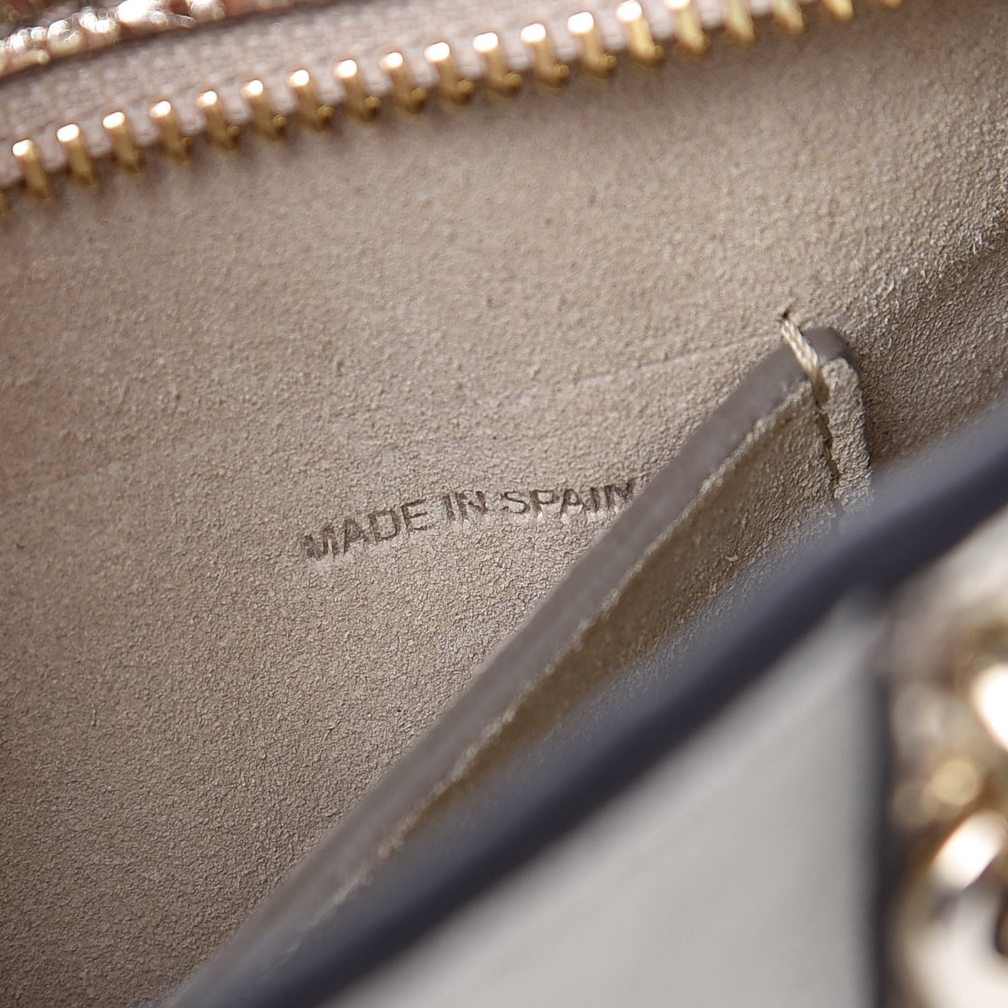 Metallic Calfskin Lambskin Suede Mini Pixie Signature Belt Bag Gold
