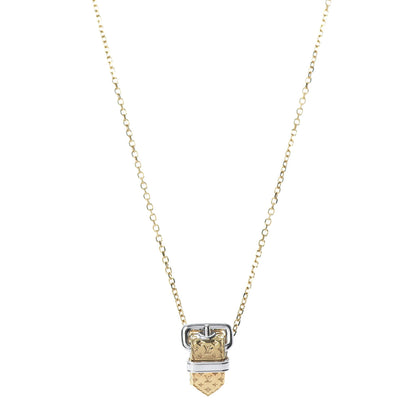 Louis Vuitton Nanogram Buckle Pendant Necklace Gold 1 of 5