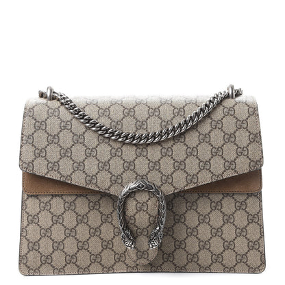 Gucci GG Supreme Monogram Medium Dionysus Shoulder Bag Taupe 1 of 8
