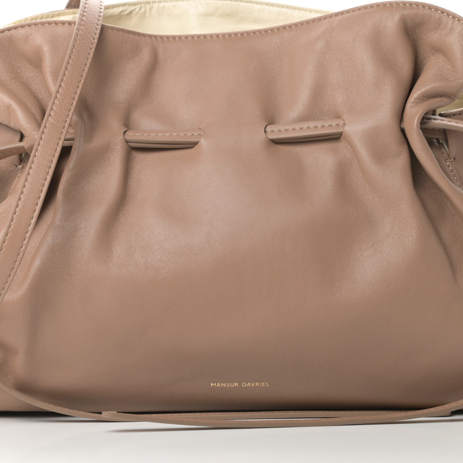 Mansur Gavriel Lambskin Mini Protea Bag Biscotto 7 of 9