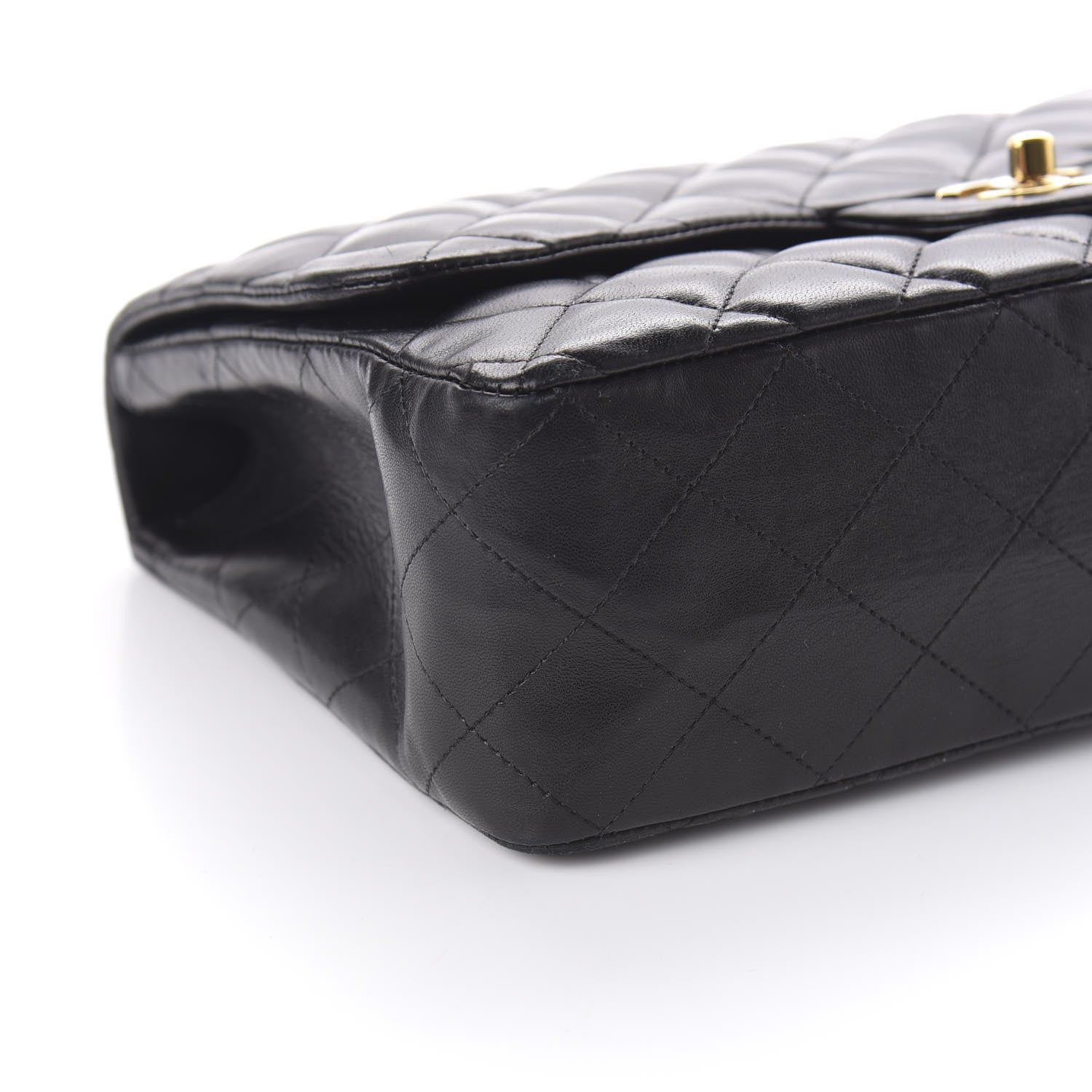 Chanel Lambskin Quilted Jumbo Single Flap Black 6 of 11