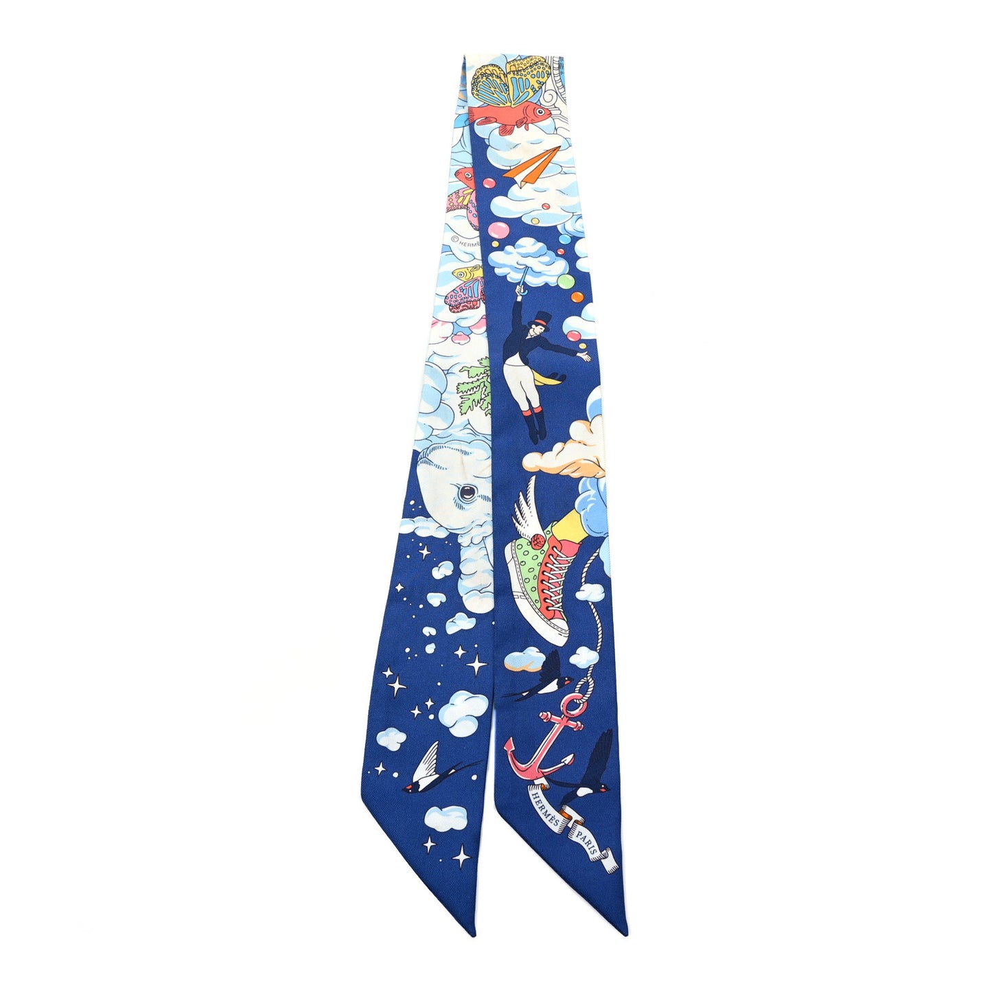 Silk Sur Mon Nuage Twilly Marine Clair Ciel