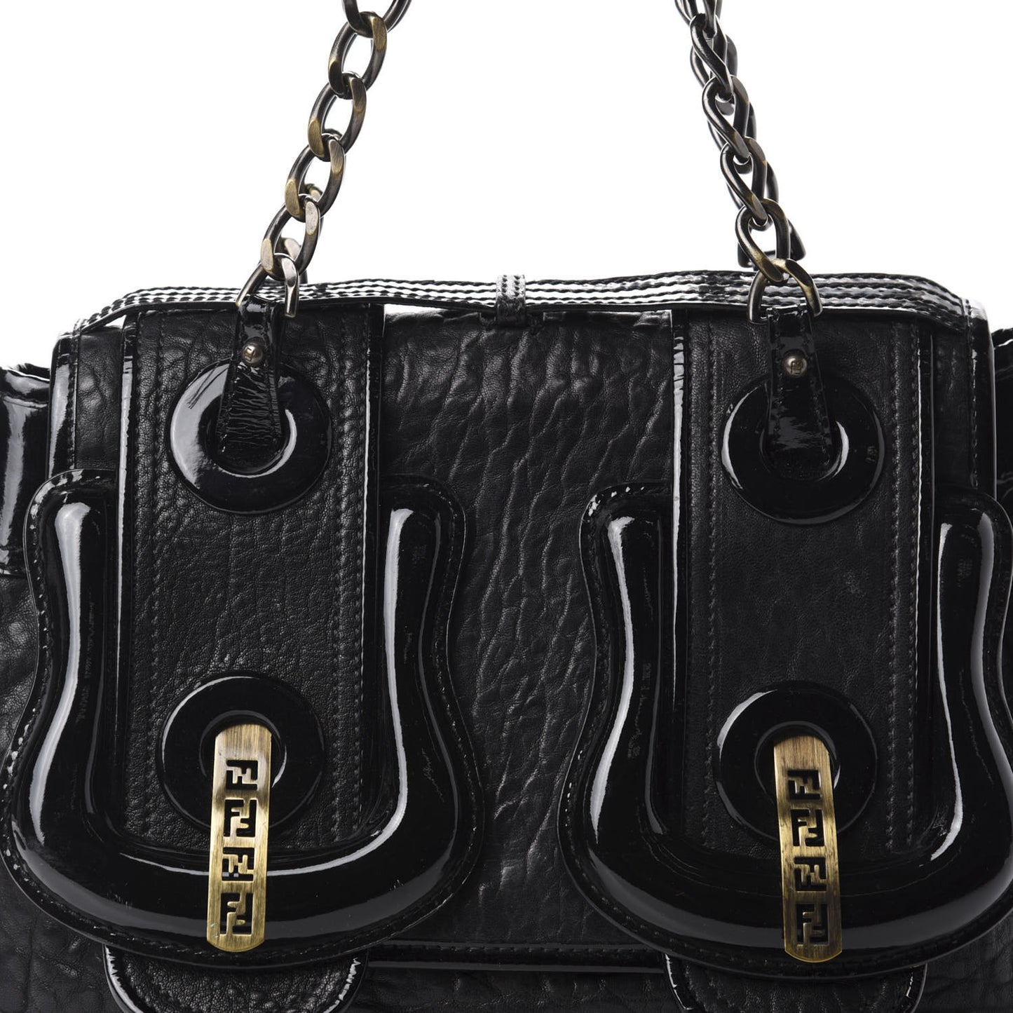 Nappa Patent B Bag Black
