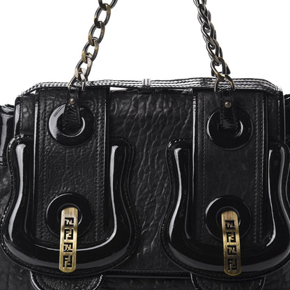 Fendi Nappa Patent B Bag Black 14 of 14