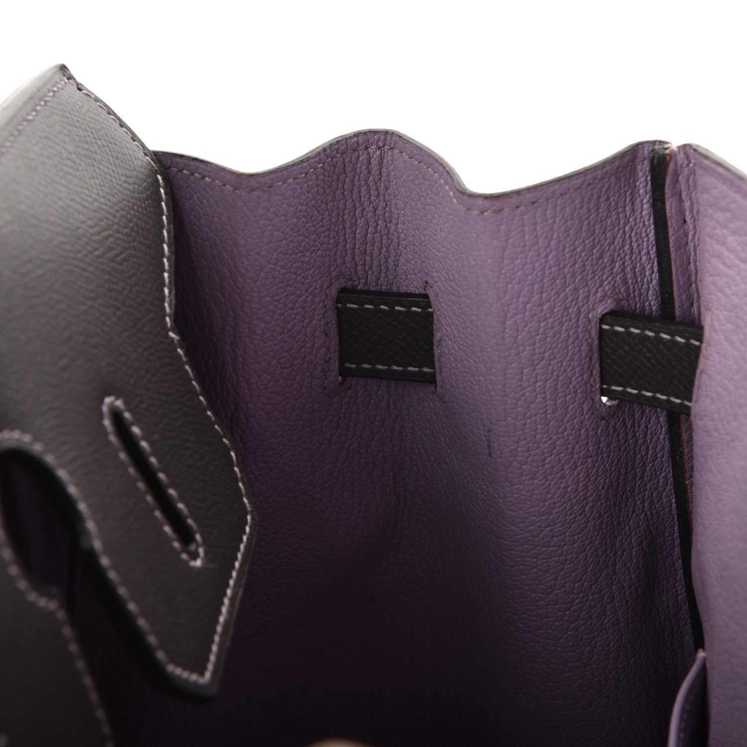 Hermes Epsom Horseshoe Birkin 35 Etain Lilac 25 of 27