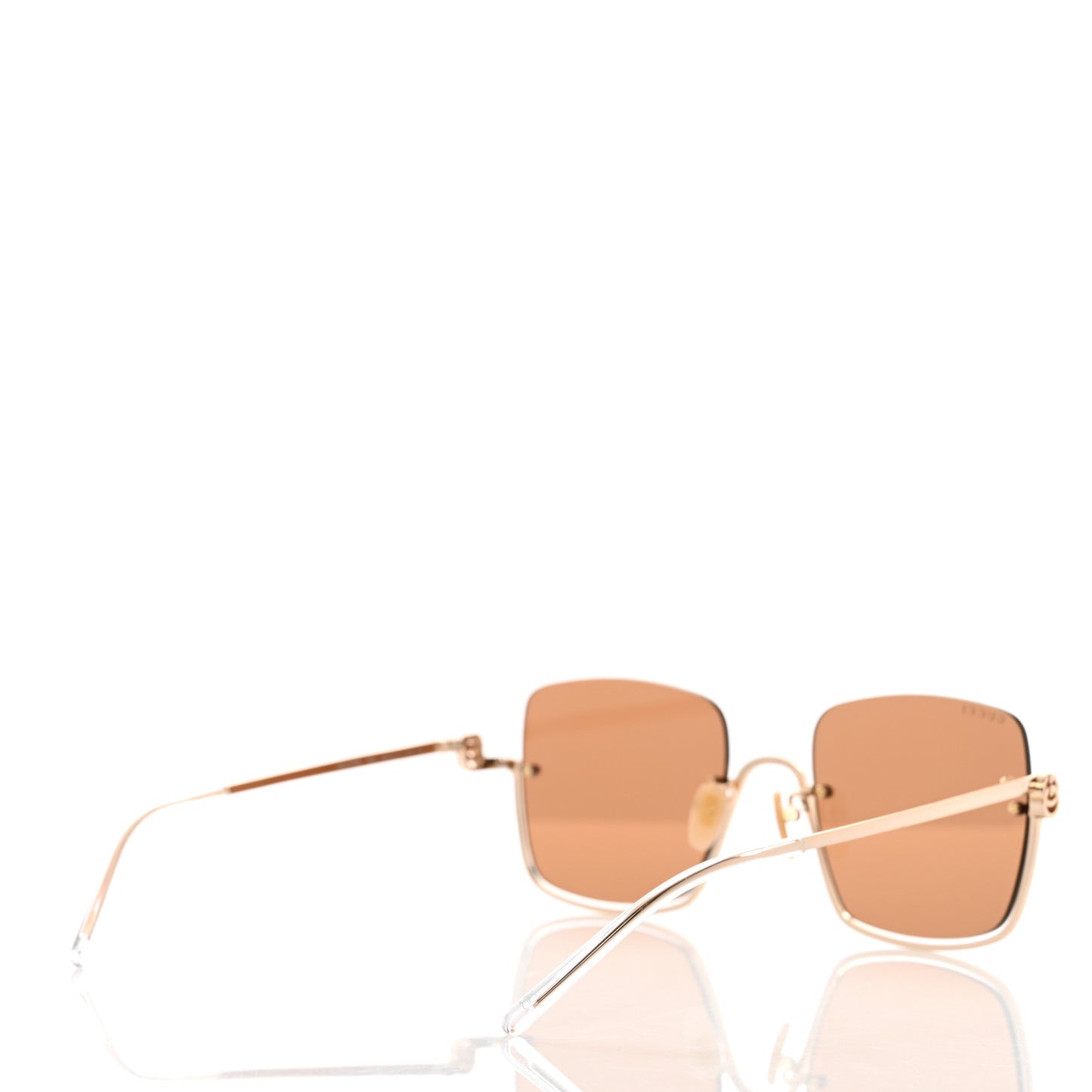 Square Upside Down Sunglasses GG1279S Gold
