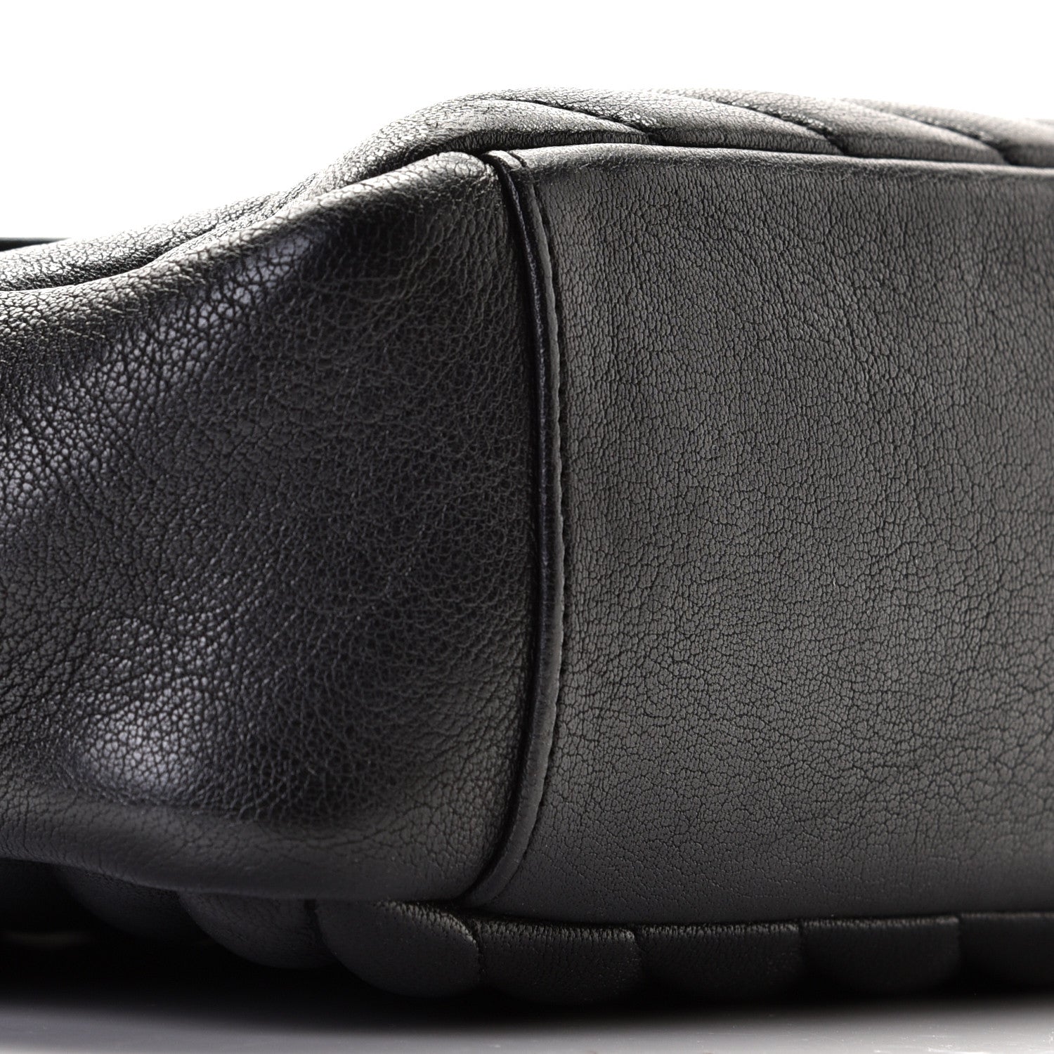 Saint Laurent Sheepskin Matelasse Chevron Monogram Monochrome Large College Satchel Black 8 of 9