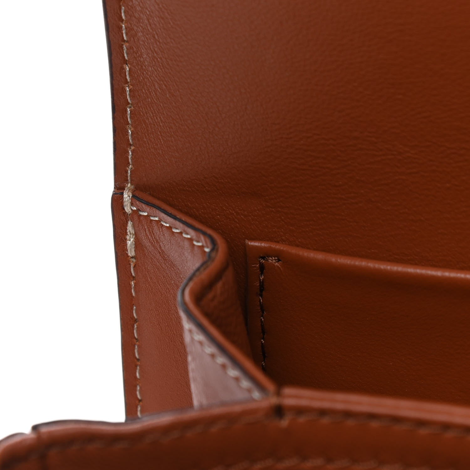 Celine Triomphe Canvas Calfskin Medium Triomphe Tan 9 of 11