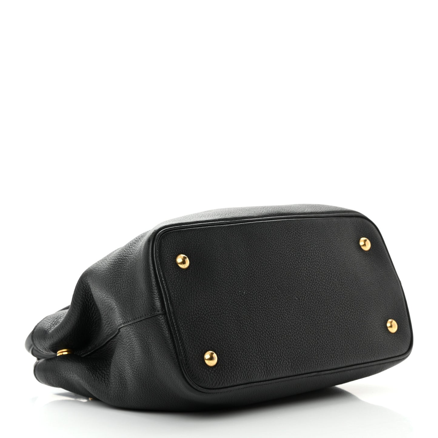 Vitello Daino Tote Nero Black
