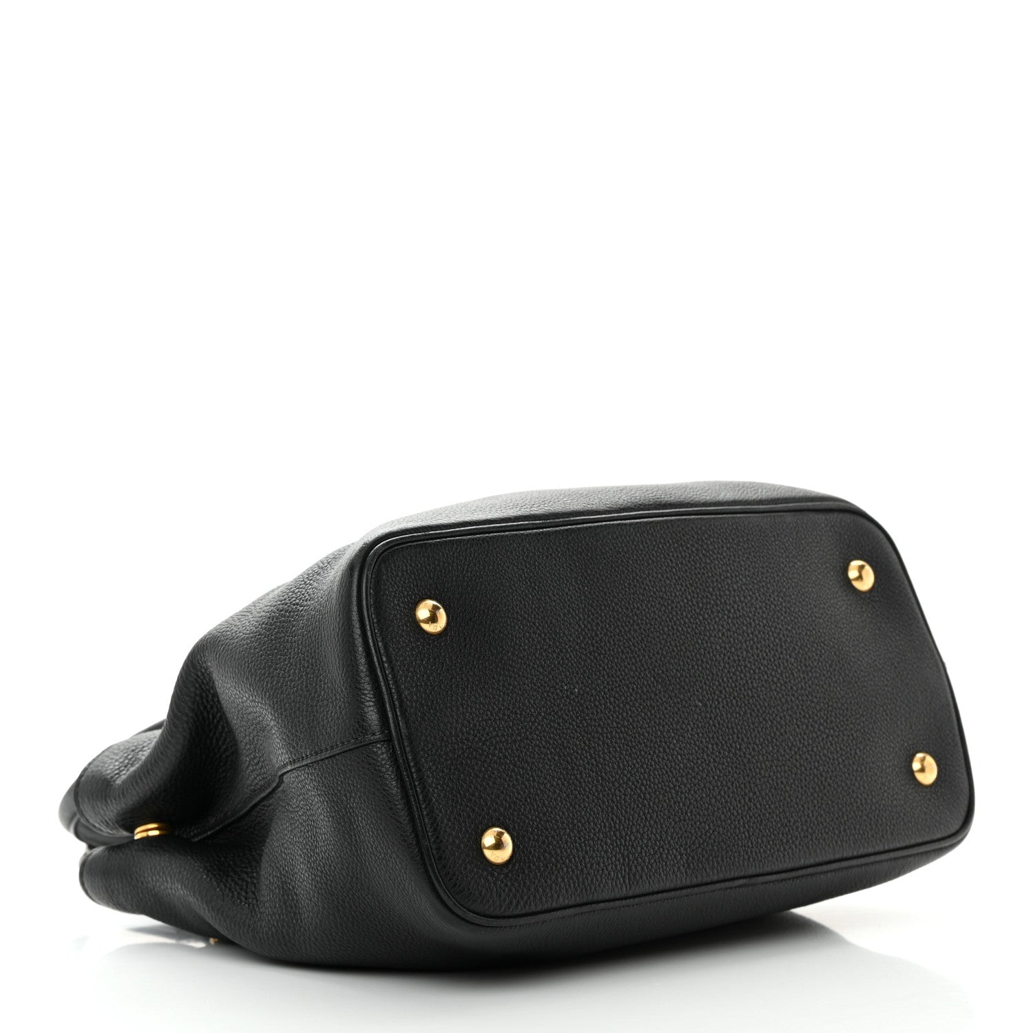 Prada Vitello Daino Tote Nero Black 4 of 23