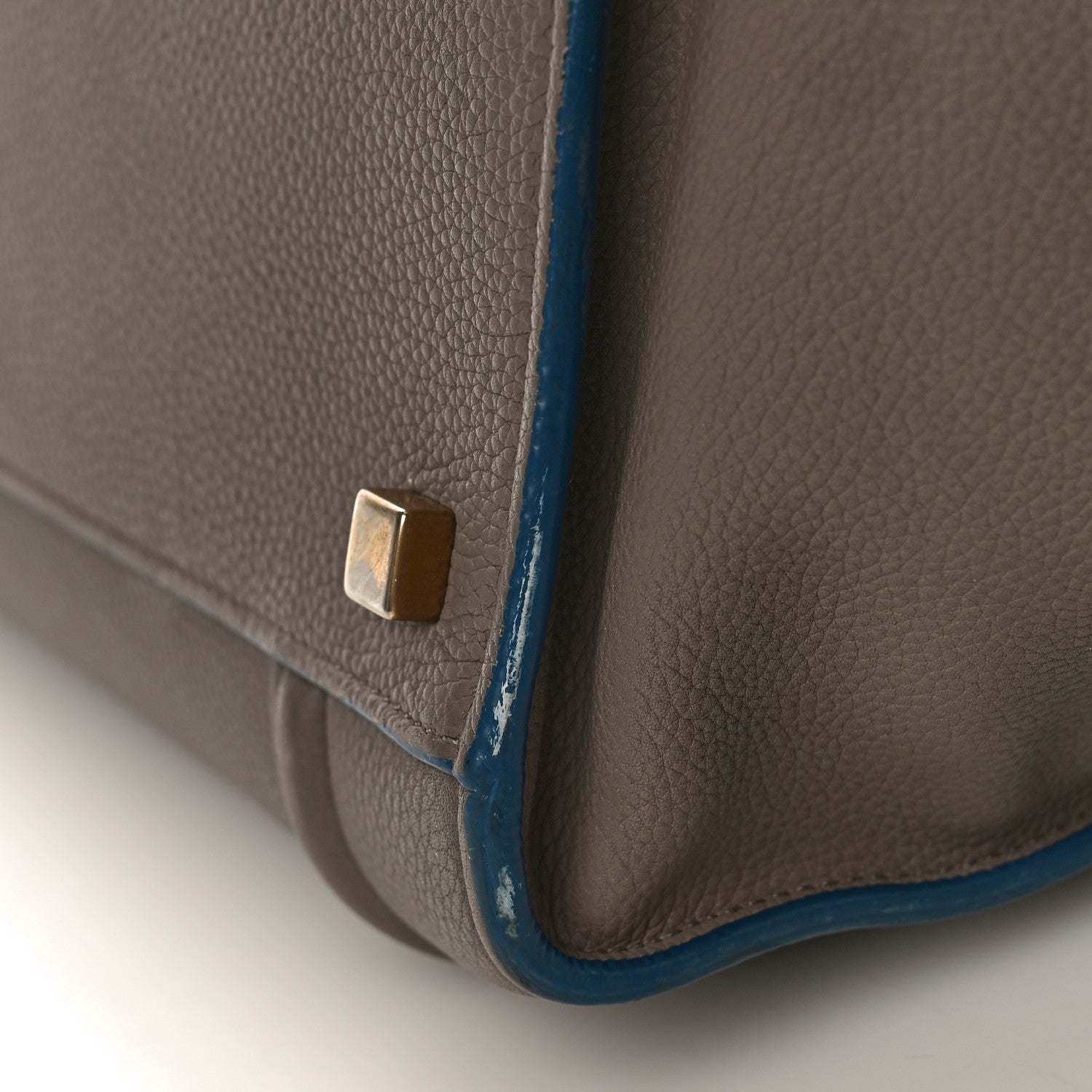 Celine Baby Grained Calfskin Medium Phantom Luggage Taupe 9 of 12