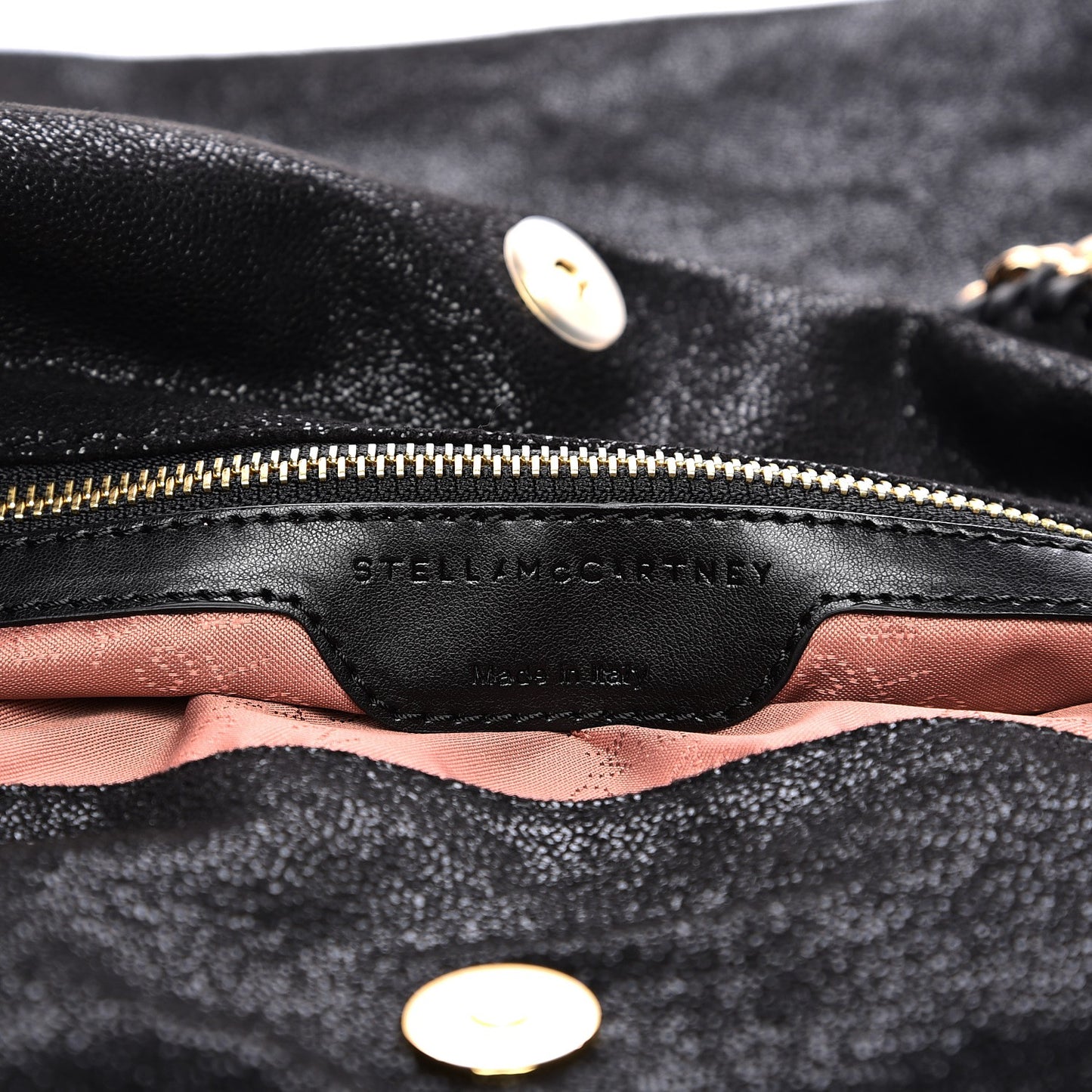 Shaggy Deer Falabella Fold Over Tote Black