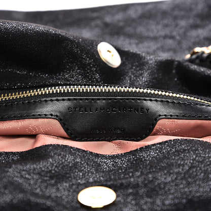 Stella McCartney Shaggy Deer Falabella Fold Over Tote Black 7 of 8
