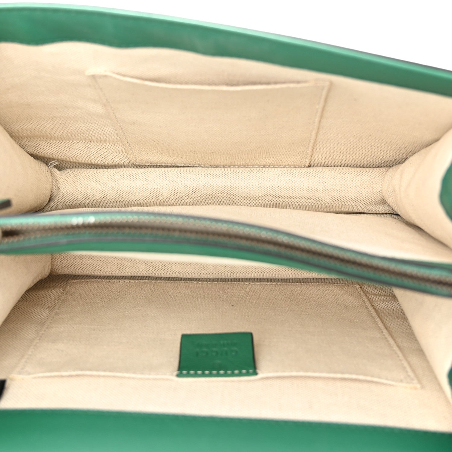 Gucci Moon Calfskin Web Medium Dionysus Bamboo Top Handle Bag Emerald Blue Hibiscus Red 5 of 11
