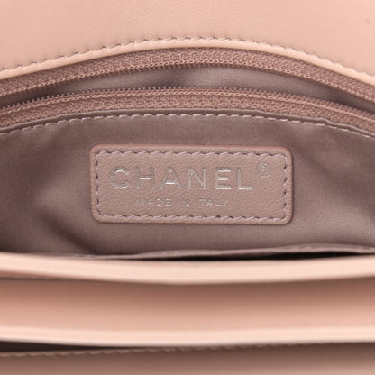 Chanel Lambskin Quilted Jumbo Chanel by 4 Flap Light Beige 6 of 15