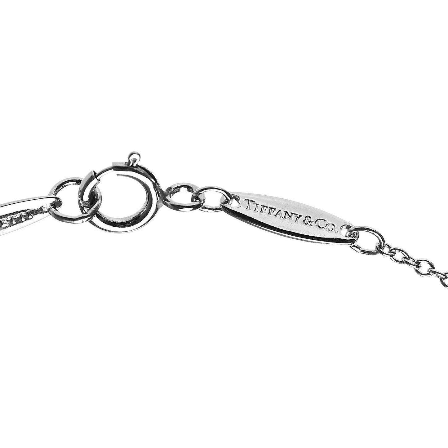Platinum Diamond .14ct Elsa Peretti Diamonds by the Yard Pendant Necklace