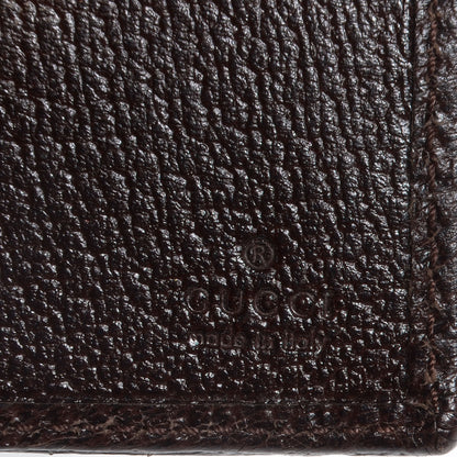 Gucci Monogram Calfskin Ladies Web Continental Wallet Beige Ebony Cocoa 6 of 7