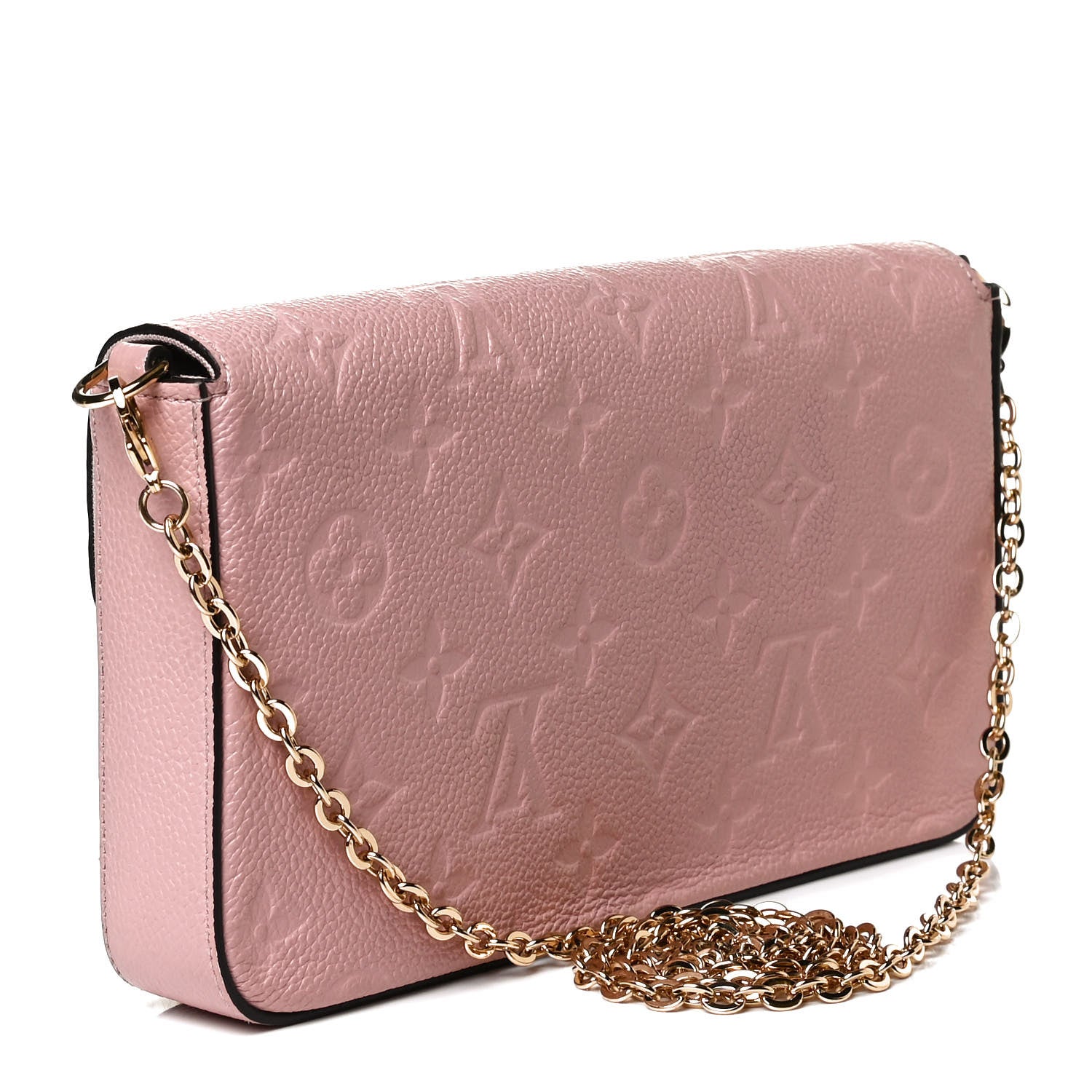Louis Vuitton Empreinte Pochette Felicie Chain Wallet Rose Poudre 4 of 14