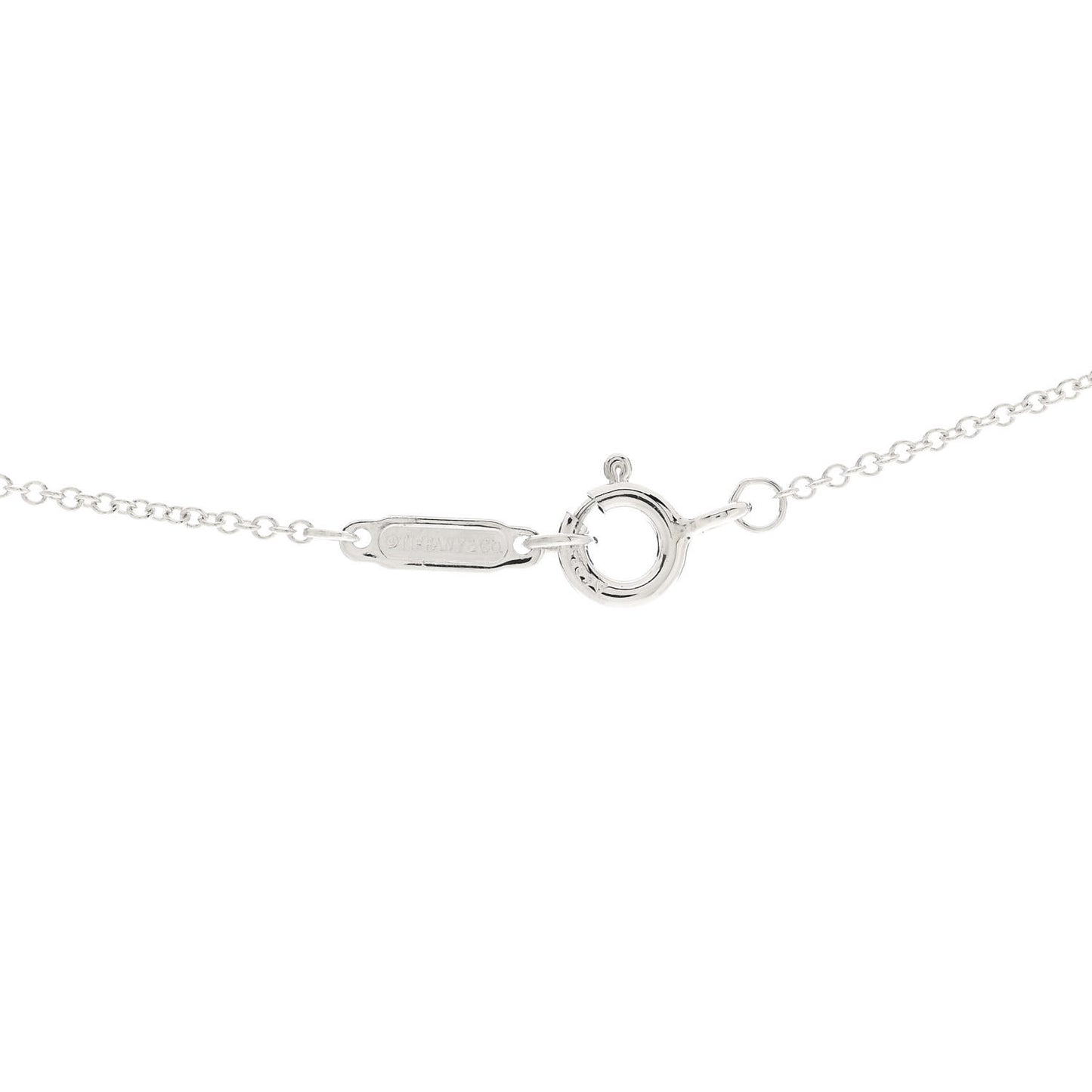 Sterling Silver Mini Oval Key Pendant Necklace