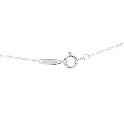 Tiffany Sterling Silver Mini Oval Key Pendant Necklace 4 of 5