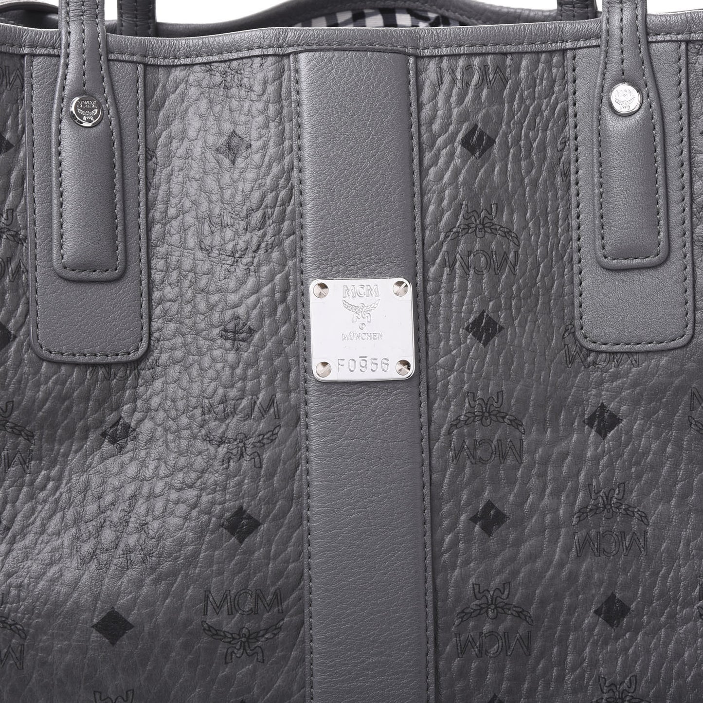 Visetos Medium Liz Reversible Shopper Tote Phantom Grey