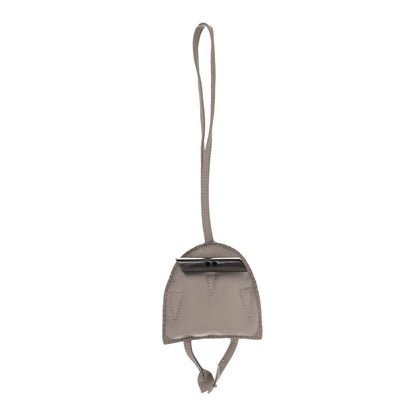 Hermes Lambskin Buffalo Horn Hibouton Charm Gris 1 of 3