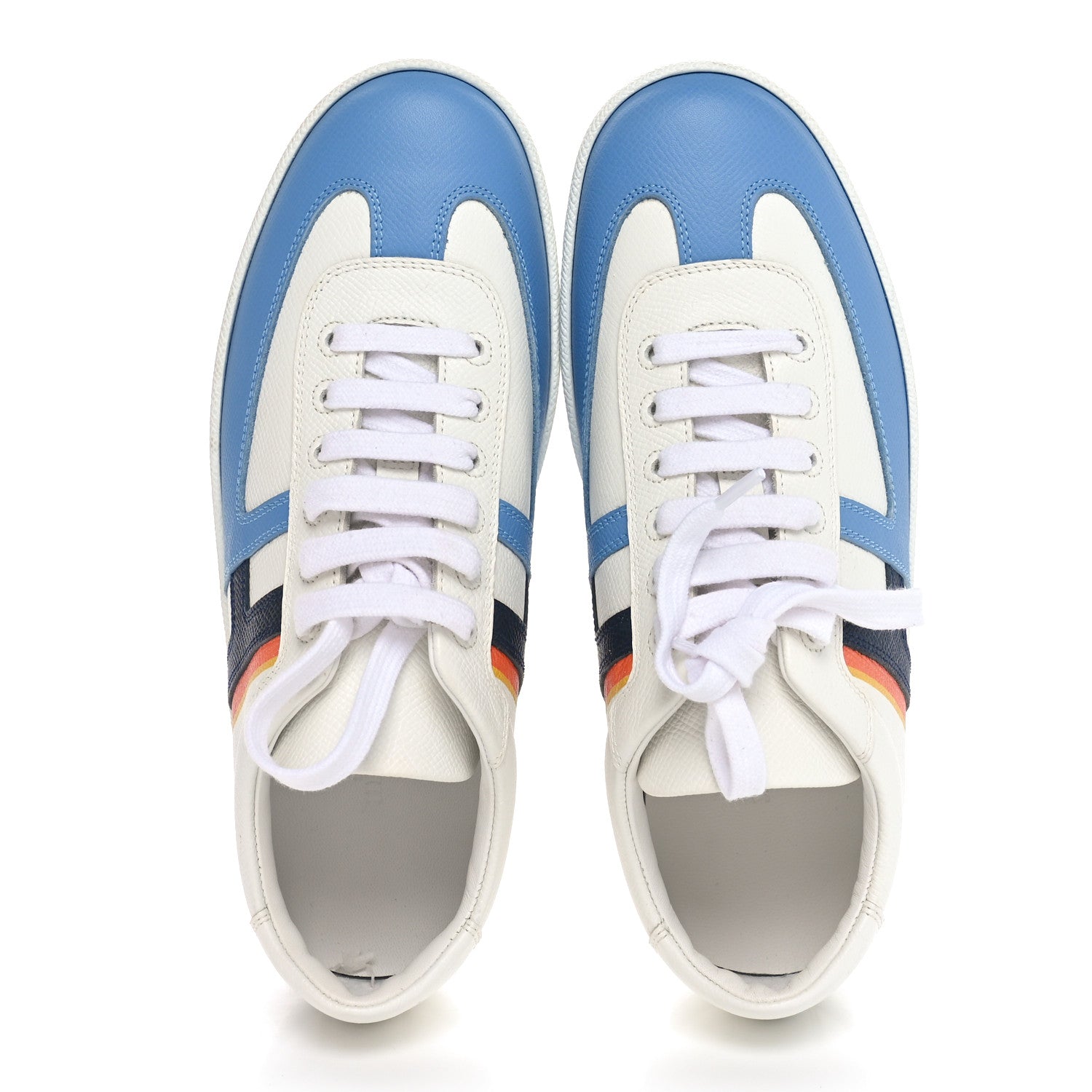 Hermes Epsom Boomerang Sneakers 36 Bleu Allure Multicolor 2 of 9