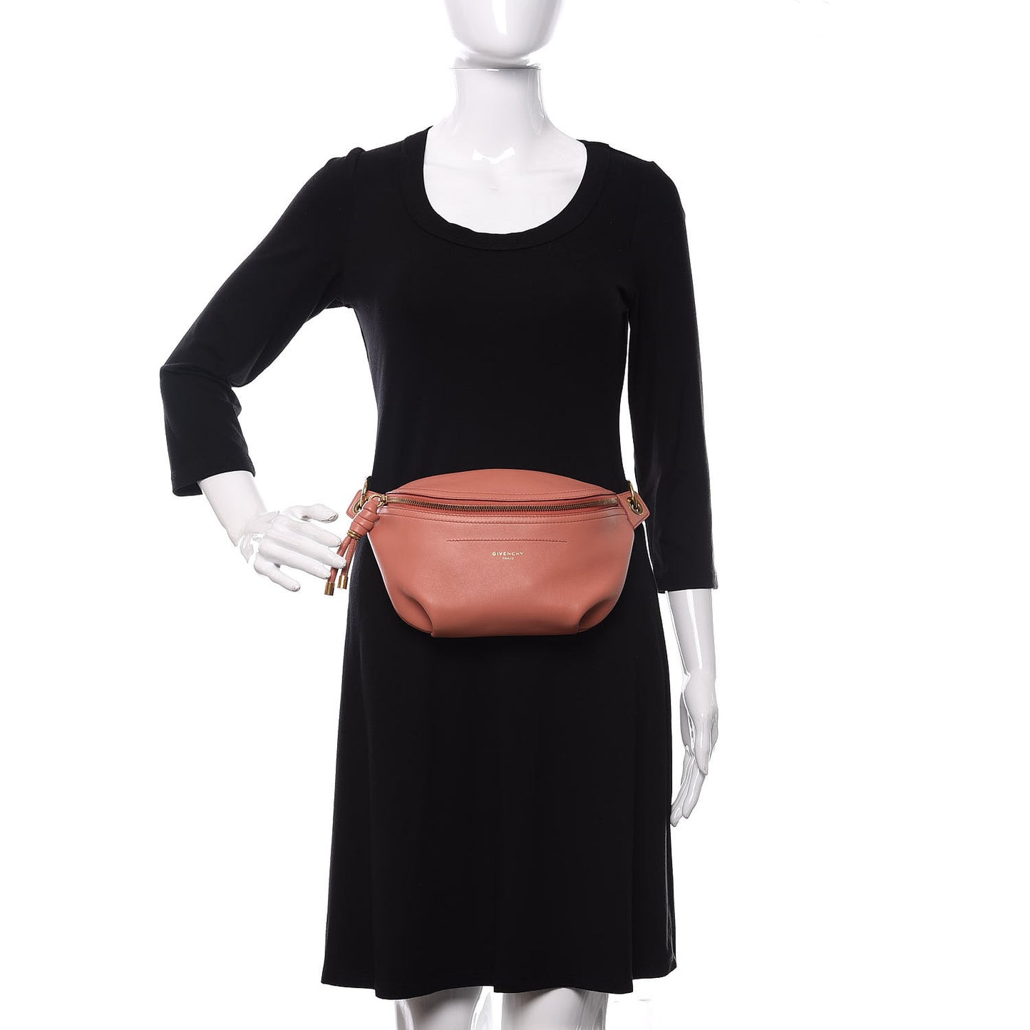 Calfskin Whip Belt Bag Pale Coral