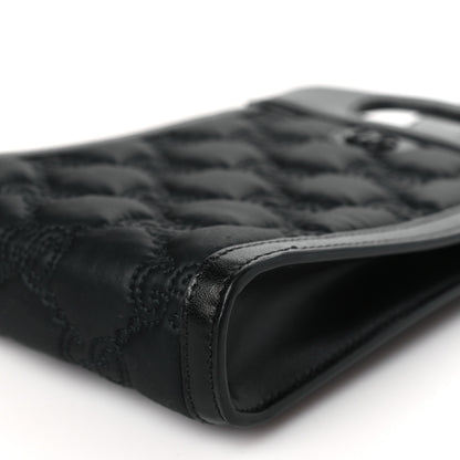 Gucci Nylon Calfskin Enamel GG Matelasse Mini Top Slip Handle Crossbody Bag Black 10 of 10