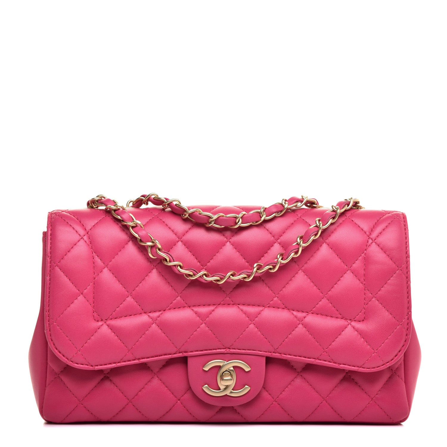 Chanel Lambskin Quilted Medium Mademoiselle Chic Flap Pink 1 of 10