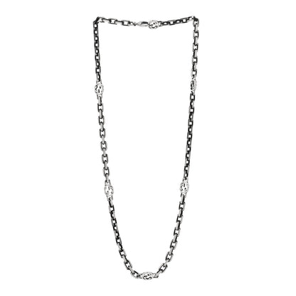 Gucci Sterling Silver Interlocking GG Chain Necklace 3 of 5