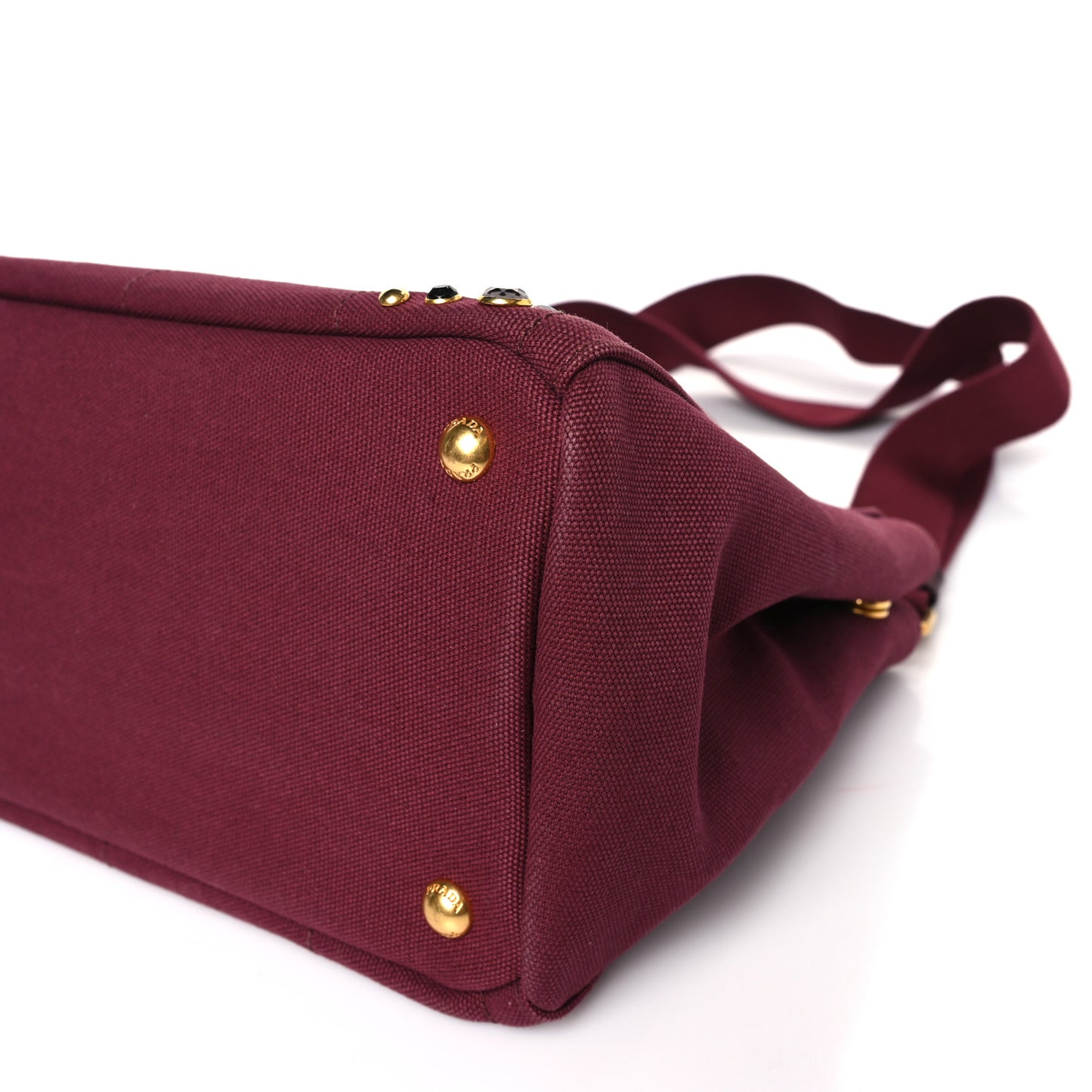 Canapa Crystal Studded Tote Amaranto