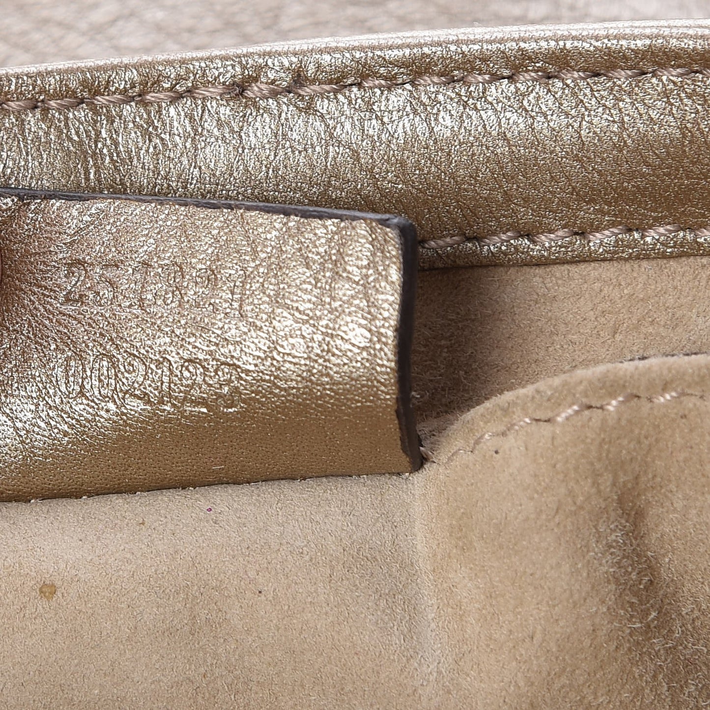 Pebbled Calfskin Small 1973 Chain Shoulder Bag Champagne