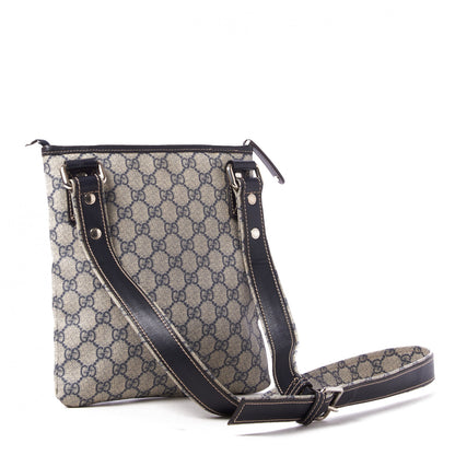 Gucci GG Plus Monogram Signature Web Loop Messenger Blue 2 of 7