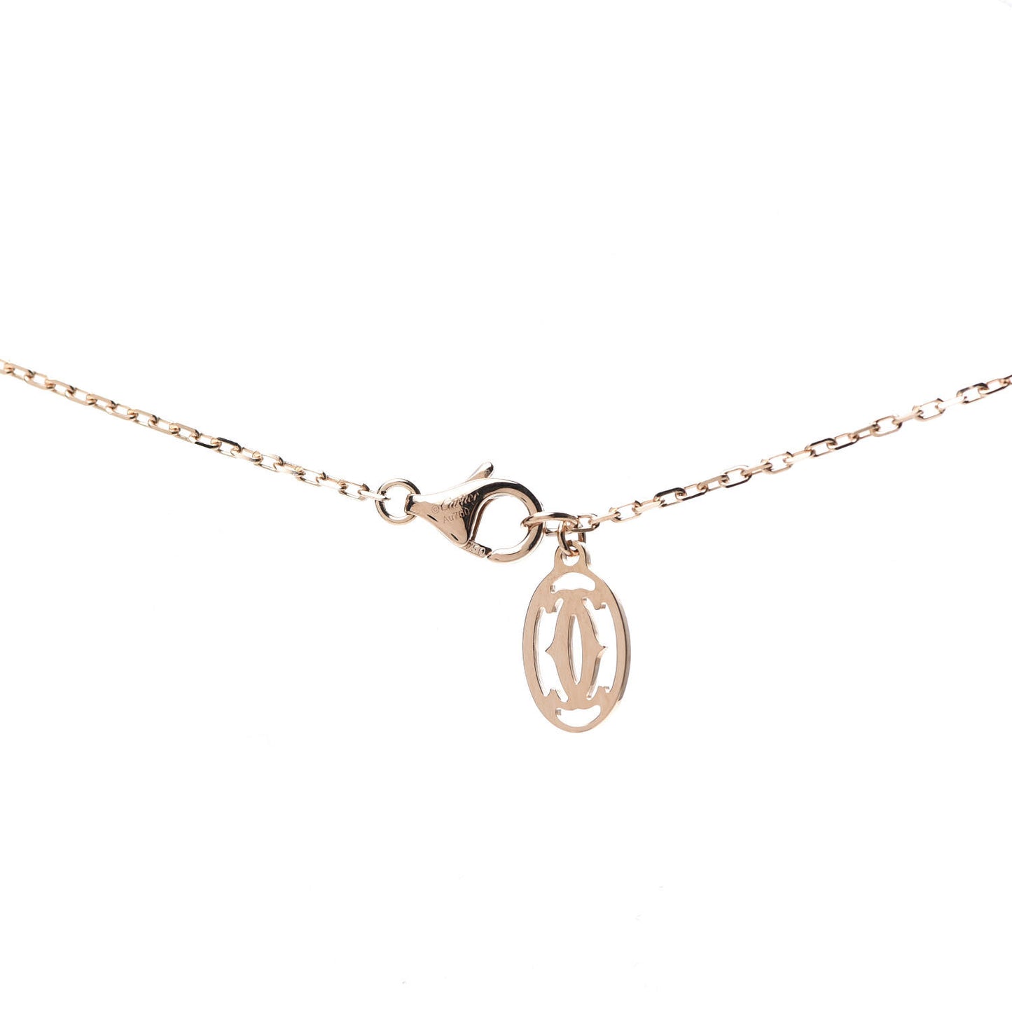 18K Pink Gold Diamond SM D'Amour Pendant Necklace