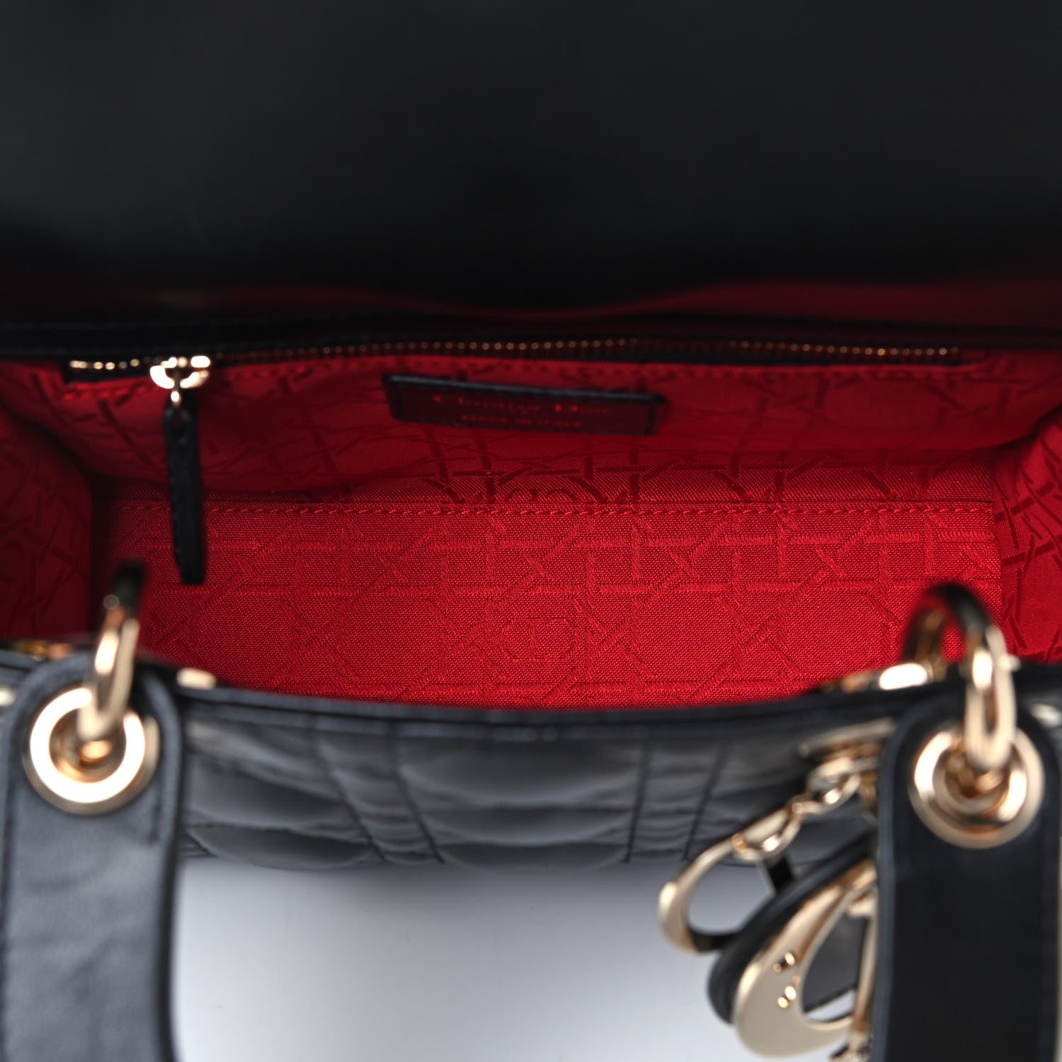 Christian Dior Lambskin Cannage Small Lady Dior Black 5 of 5
