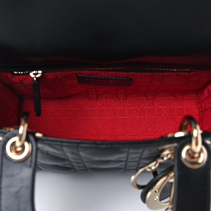 Christian Dior Lambskin Cannage Small Lady Dior Black 5 of 5