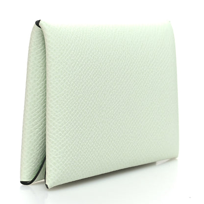 Hermes Epsom Calvi Card Case Vert Fizz 3 of 10