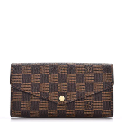 Louis Vuitton Damier Ebene Sarah Wallet NM 1 of 9