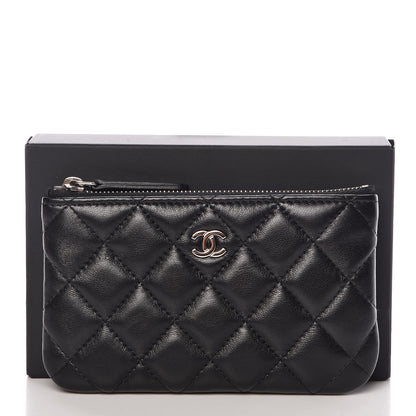 Chanel Lambskin Quilted Small Cosmetic Case Black 8 of 8